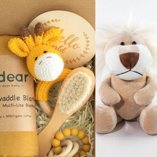 Baby Gift Set - Yellow With Arthur The Lion